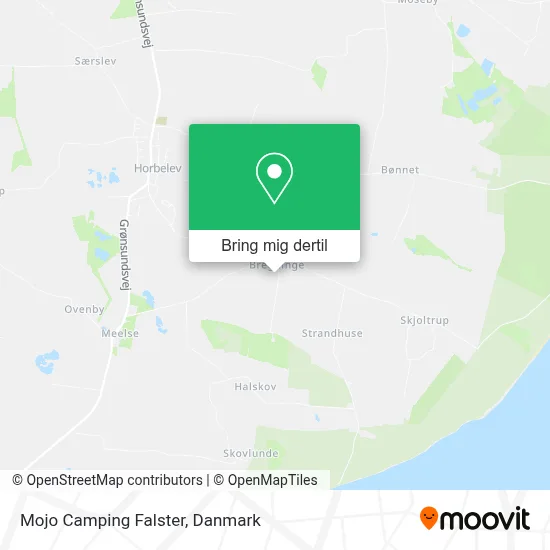 Mojo Camping Falster kort