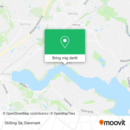 Stilling Sø kort