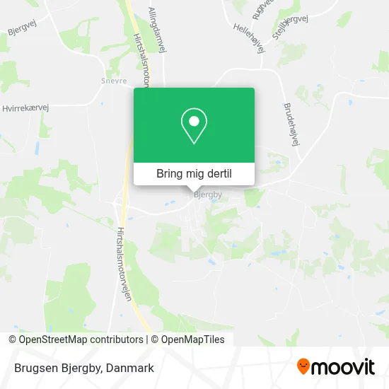 Brugsen Bjergby kort