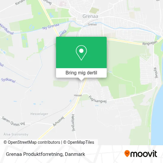 Grenaa Produktforretning kort