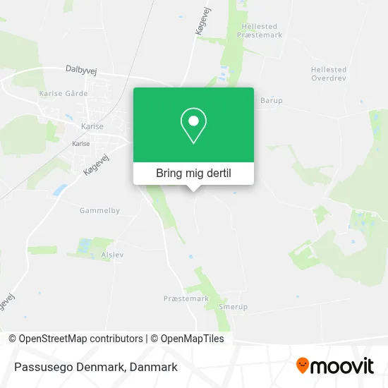 Passusego Denmark kort