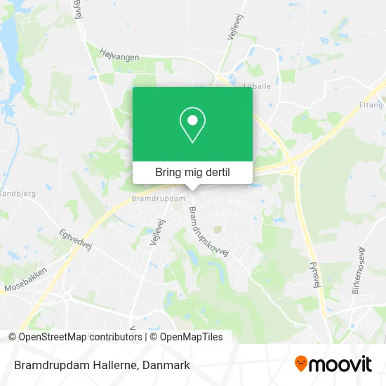 Bramdrupdam Hallerne kort