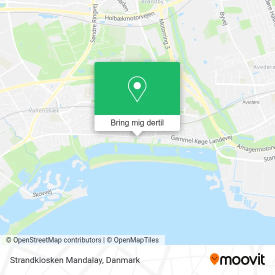 Strandkiosken Mandalay kort