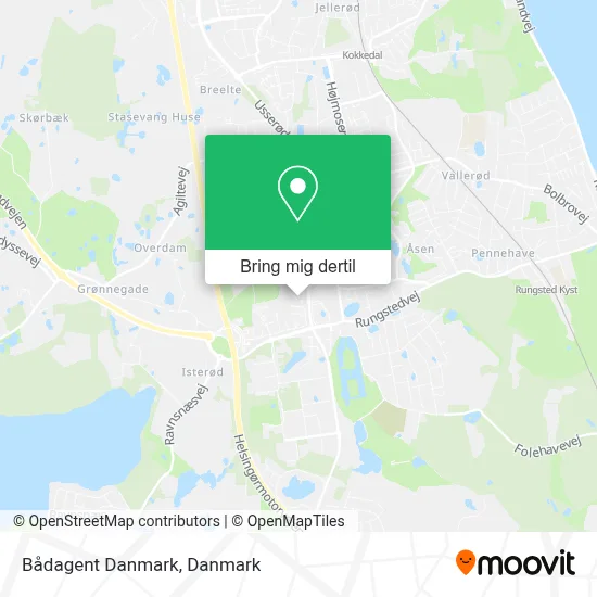 Bådagent Danmark kort