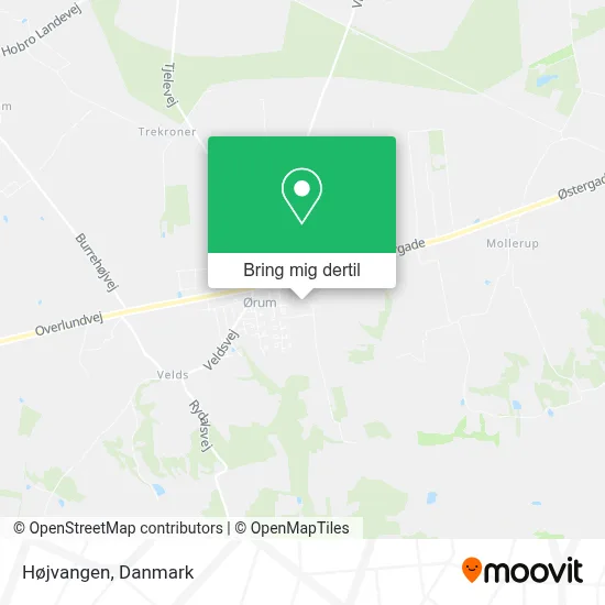 Højvangen kort