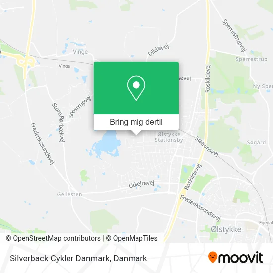 Silverback Cykler Danmark kort