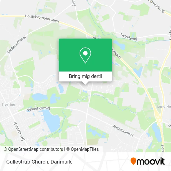 Gullestrup Church kort