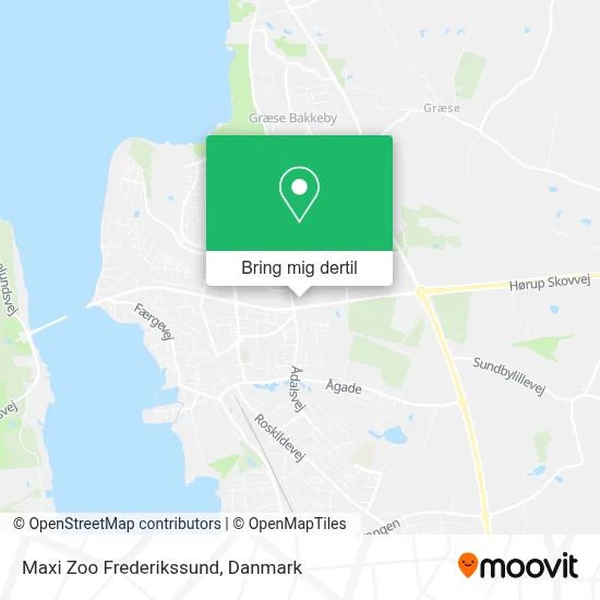Maxi Zoo Frederikssund kort