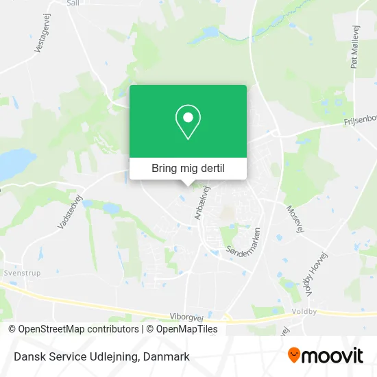 Dansk Service Udlejning kort