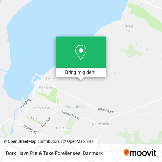 Bork Havn Put & Take Forellensee kort