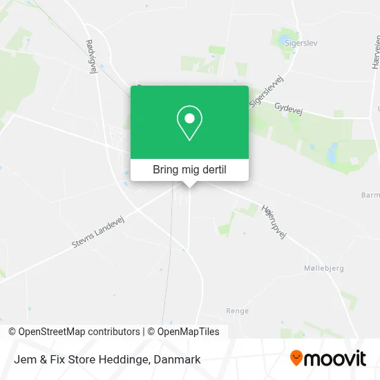 Jem & Fix Store Heddinge kort