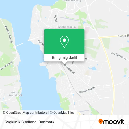 Rygklinik Sjælland kort