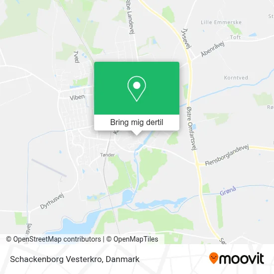 Schackenborg Vesterkro kort