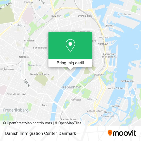Danish Immigration Center kort