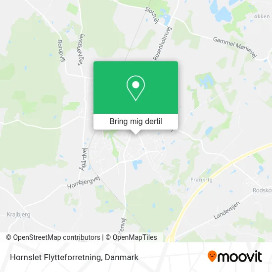 Hornslet Flytteforretning kort