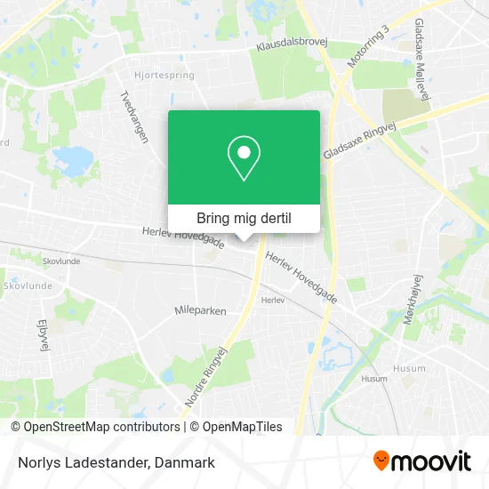 Norlys Ladestander kort