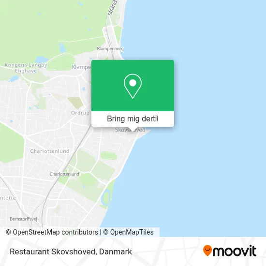 Restaurant Skovshoved kort