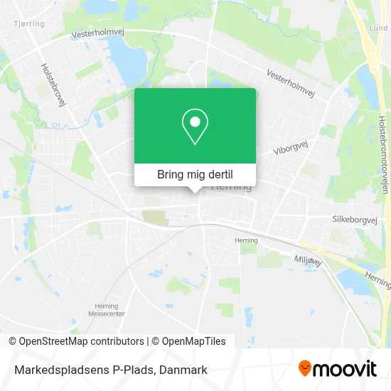 Markedspladsens P-Plads kort