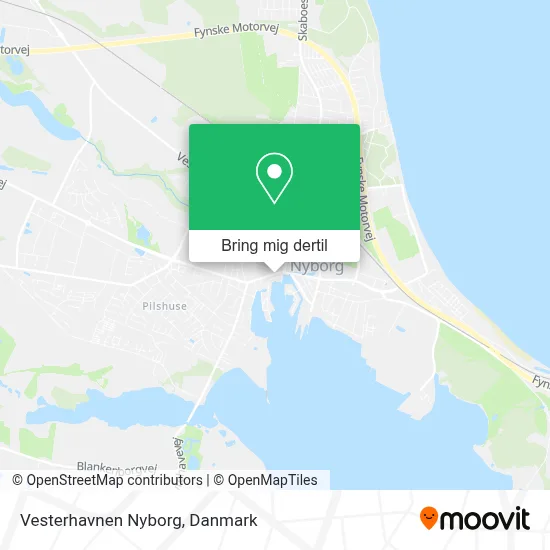 Vesterhavnen Nyborg kort