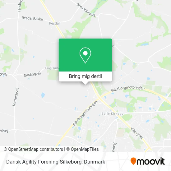 Dansk Agility Forening Silkeborg kort