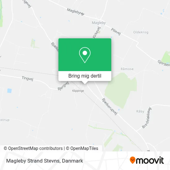 Magleby Strand Stevns kort
