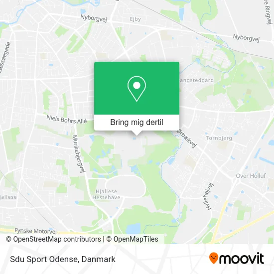 Sdu Sport Odense kort