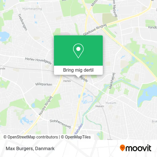 Max Burgers kort