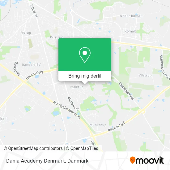 Dania Academy Denmark kort