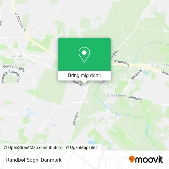 Randbøl Sogn kort