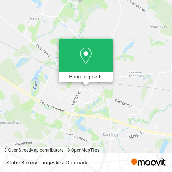 Stubs Bakery Langeskov kort