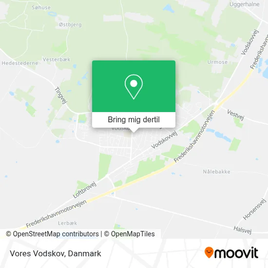 Vores Vodskov kort