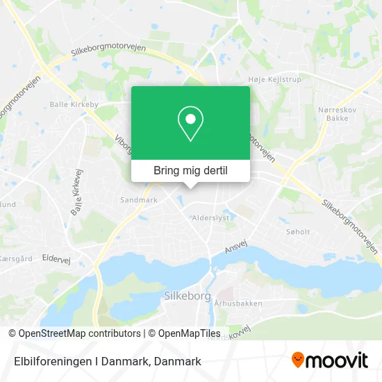 Elbilforeningen I Danmark kort