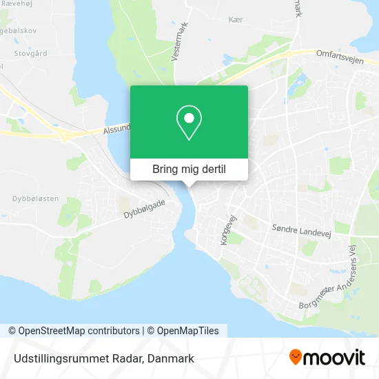 Udstillingsrummet Radar kort