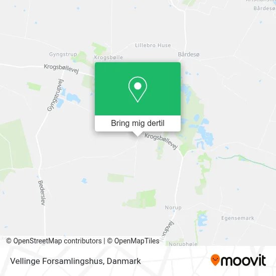 Vellinge Forsamlingshus kort