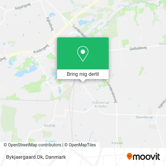 Bykjaergaard.Dk kort