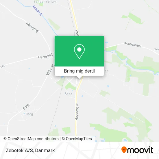 Zebotek A/S kort