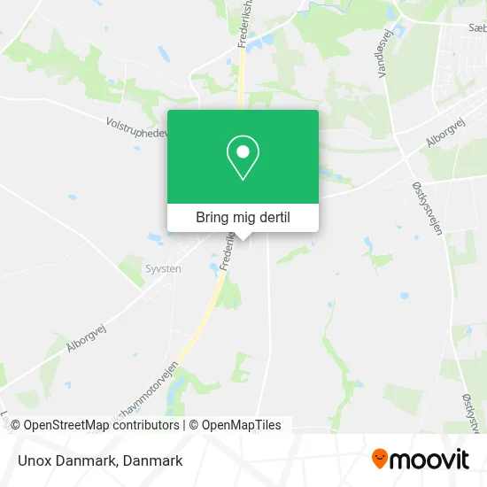 Unox Danmark kort