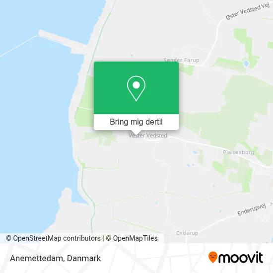 Anemettedam kort