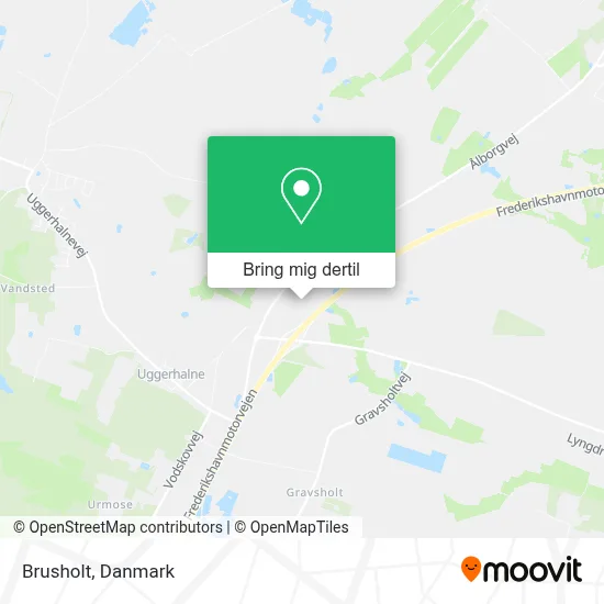 Brusholt kort