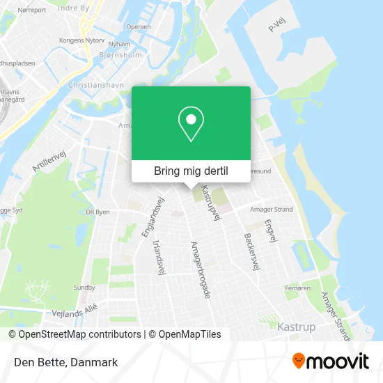 Den Bette kort