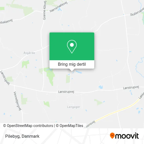 Pilebyg kort
