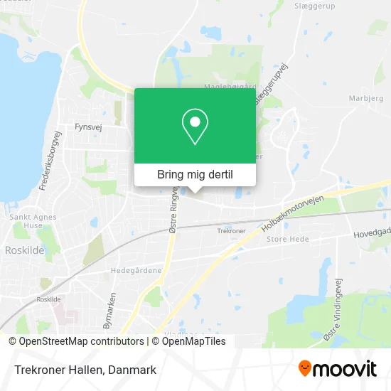 Trekroner Hallen kort