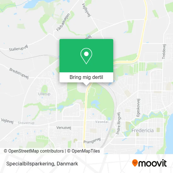 Specialbilsparkering kort