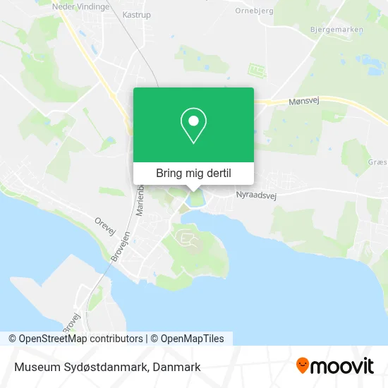 Museum Sydøstdanmark kort