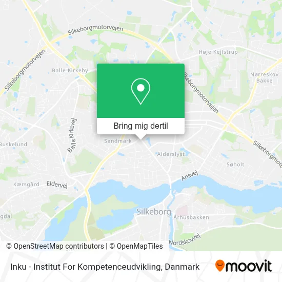 Inku - Institut For Kompetenceudvikling kort