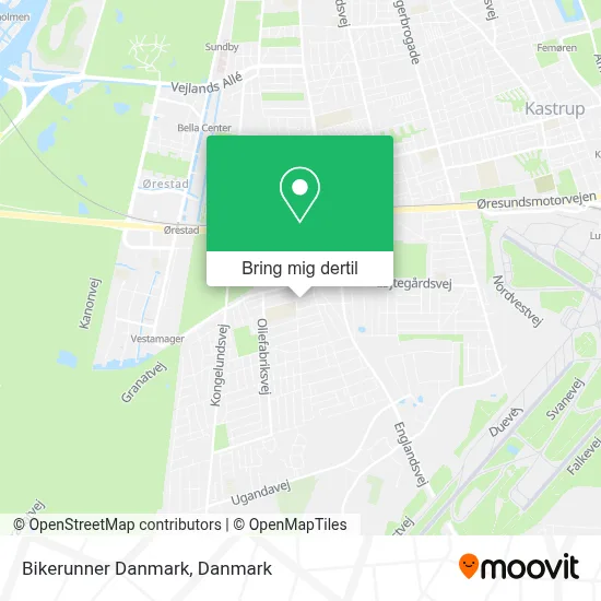 Bikerunner Danmark kort