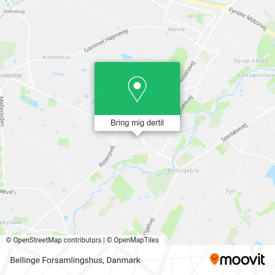 Bellinge Forsamlingshus kort