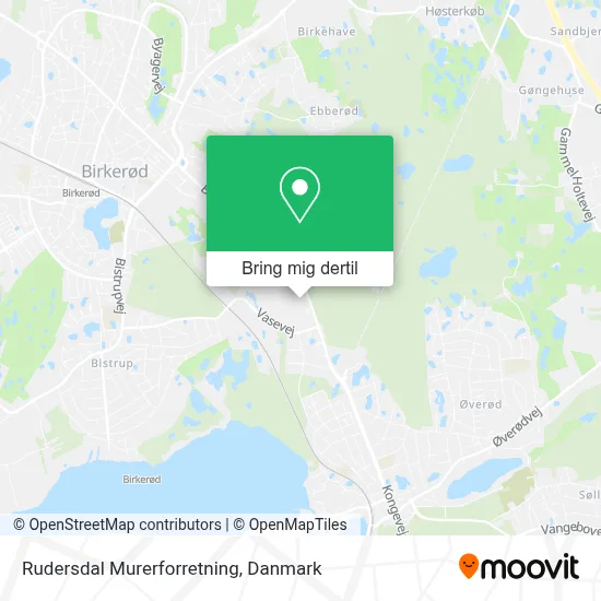 Rudersdal Murerforretning kort