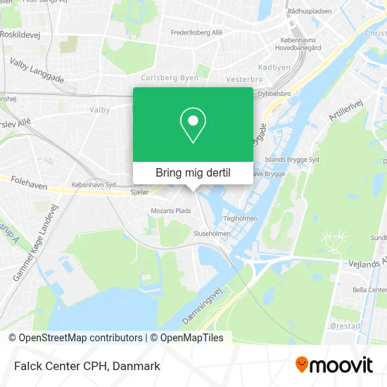 Falck Center CPH kort