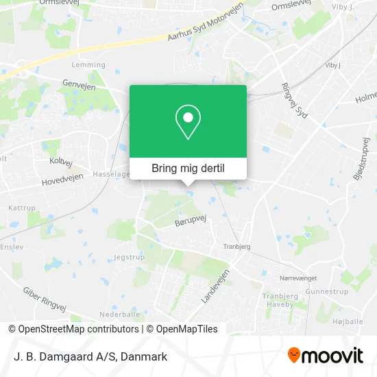 J. B. Damgaard A/S kort